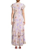 Cezza Floral Wrap Dress