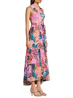 Vela Floral Sleeveless Wrap Dress