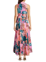 Vela Floral Sleeveless Wrap Dress