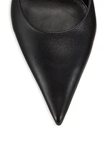 65MM Spike-Heel Leather Mules