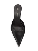 65MM Spike-Heel Leather Mules