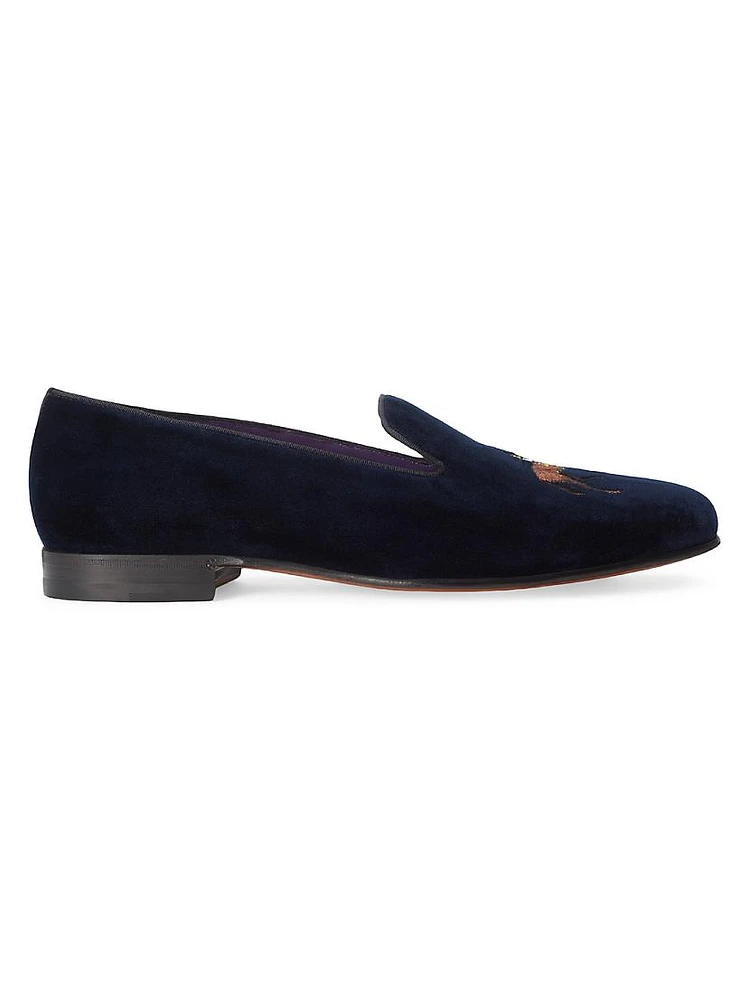 Alonzo Standing Horse Velvet Slipper