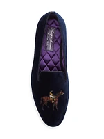 Alonzo Standing Horse Velvet Slipper