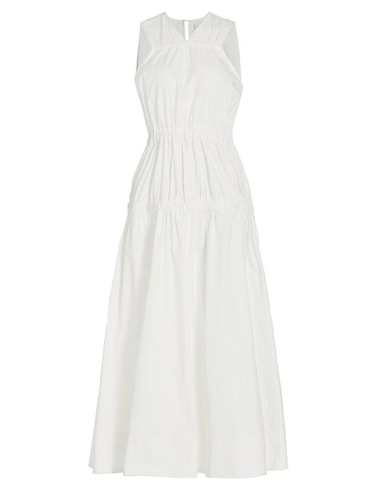 Libby Cotton Poplin Maxi Dress