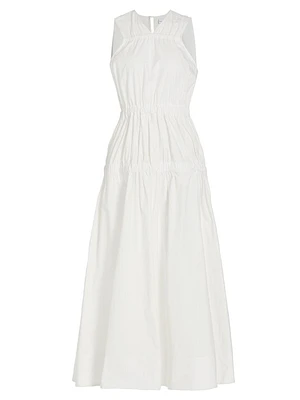 Libby Cotton Poplin Maxi Dress