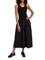 Malia Cotton Poplin Midi-Dress