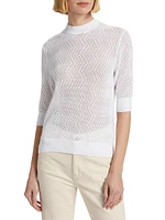 Nicola Pointelle Cotton Sweater