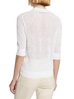 Nicola Pointelle Cotton Sweater