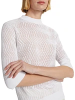 Nicola Pointelle Cotton Sweater