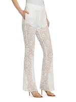 Isabel Lace Boot-Cut Pants