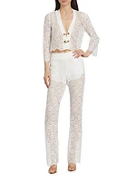 Isabel Lace Boot-Cut Pants