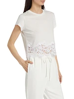 Paige Lace-Hem T-Shirt