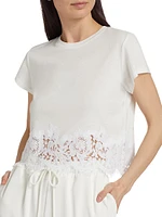 Paige Lace-Hem T-Shirt