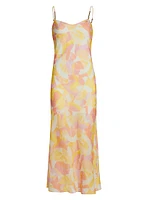 Marcella Abstract Voilé Midi-Dress