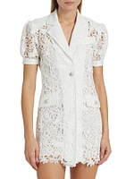 Neira Guipure Lace Blazer Minidress