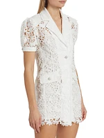 Neira Guipure Lace Blazer Minidress