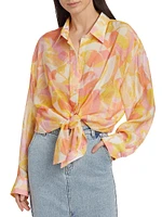 Benson Abstract Button-Front Shirt