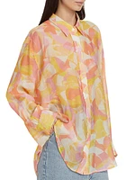 Benson Abstract Button-Front Shirt