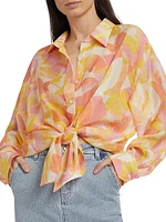 Benson Abstract Button-Front Shirt