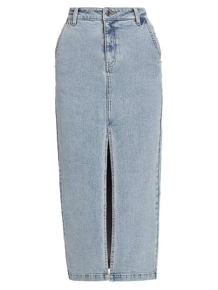 Medina Denim Midi-Skirt