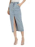 Medina Denim Midi-Skirt