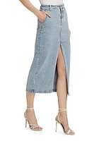 Medina Denim Midi-Skirt