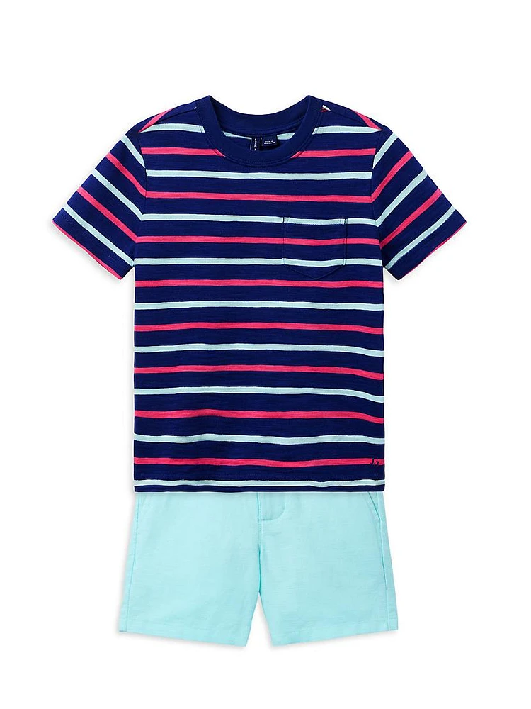 Little Boy's & T-Shirt Shorts Set