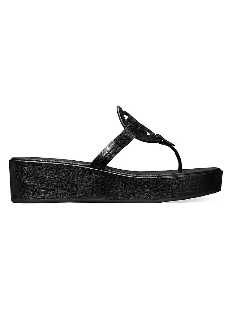 Miller Leather Wedge Sandals