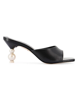 Perla Mid 70MM Leather Mules