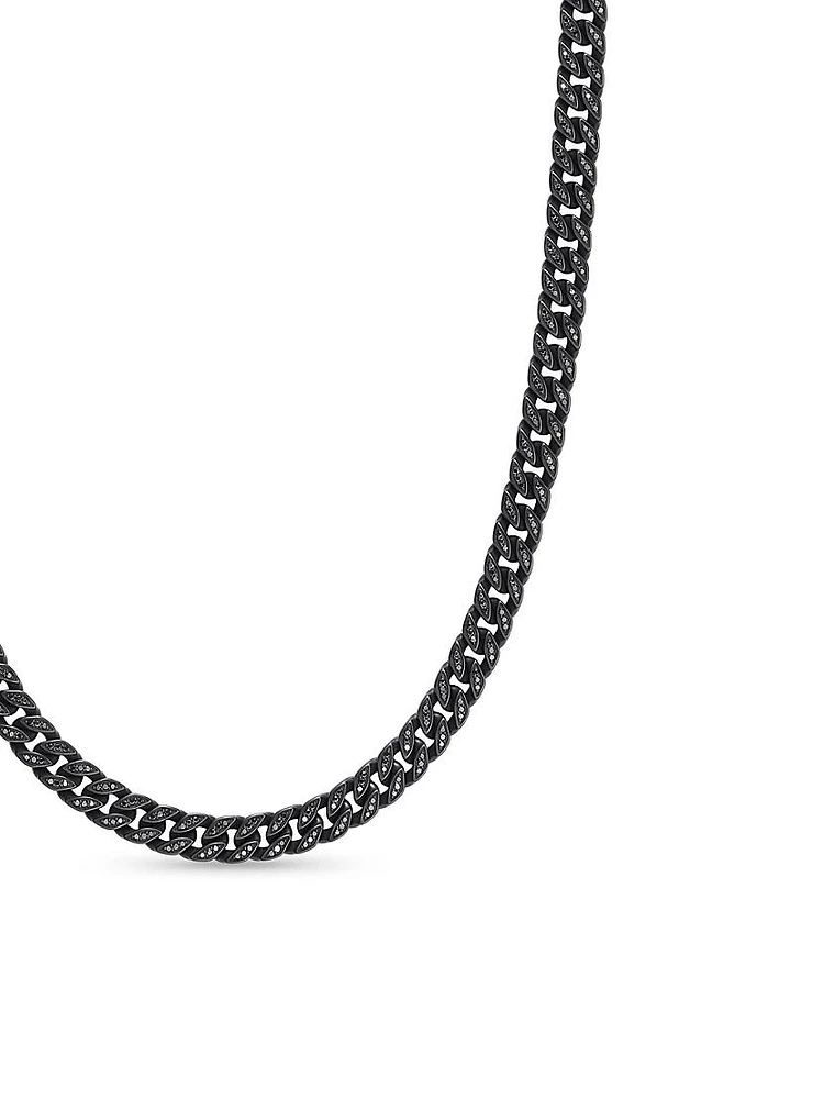 Curb Chain Necklace Titanium