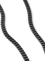 Curb Chain Necklace Titanium