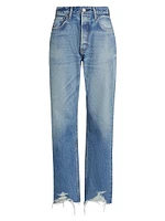 Aripeka Mid-Rise Wide Straight-Leg Jeans