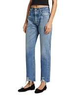 Aripeka Mid-Rise Wide Straight-Leg Jeans