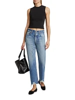 Aripeka Mid-Rise Wide Straight-Leg Jeans