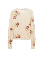 Printed Wool Cardigan