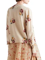 Printed Wool Cardigan
