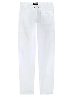 Slim-Fit Linen Pants