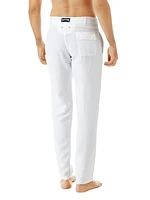 Slim-Fit Linen Pants