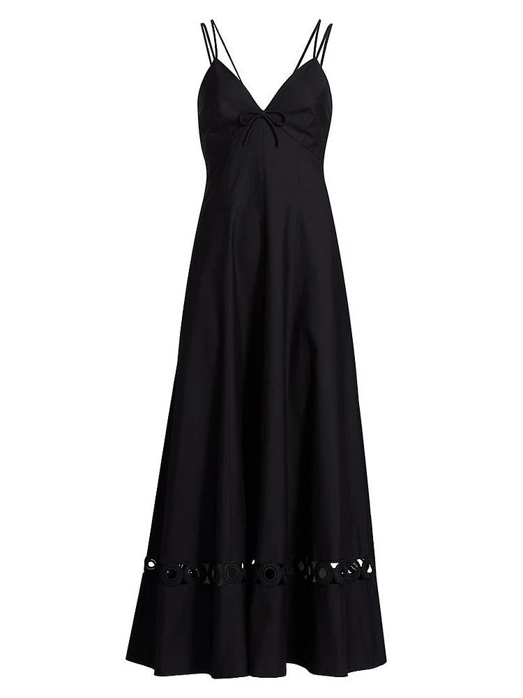 Gemma Cut-Out Cotton Maxi Dress