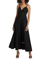 Gemma Cut-Out Cotton Maxi Dress