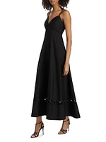 Gemma Cut-Out Cotton Maxi Dress