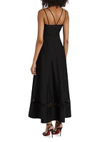 Gemma Cut-Out Cotton Maxi Dress