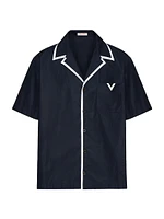 Bowling Shirt with Rubberized V Detail