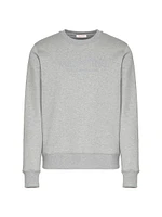 Print Cotton Crewneck Sweatshirt