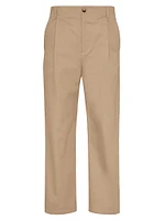 Cotton Gabardine Pants with Maison V Label