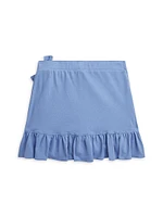 Little Girl's & Ruffle-Trim Wrap Skort