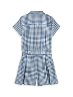 Little Girl's & Gingham Print Romper