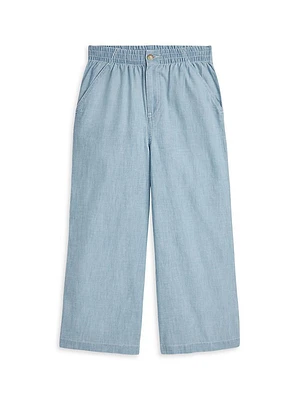 Liitle Girl's & Chambray Prepster Pants