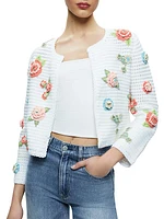 Anderson Floral Appliqué Cardi