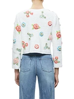 Anderson Floral Appliqué Cardi